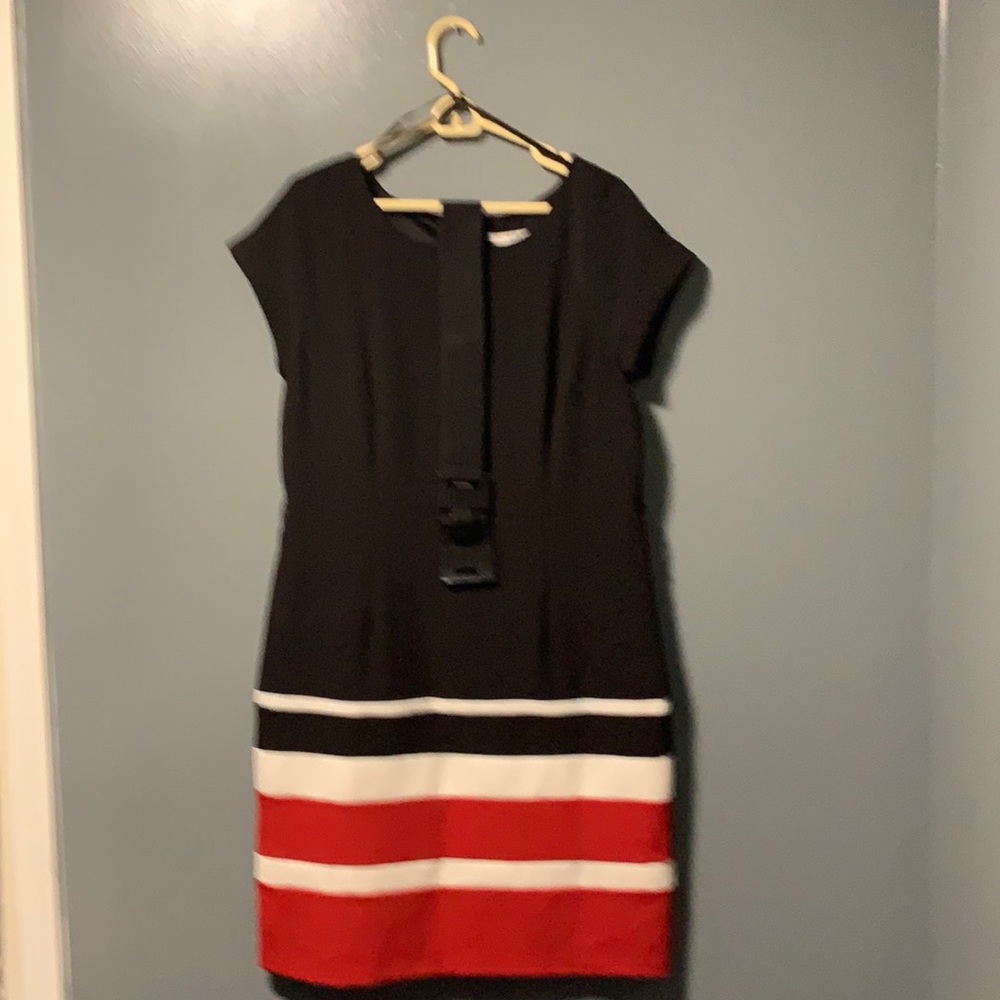 Studio One by New York, sz 14 brown in color with tan and rust color.